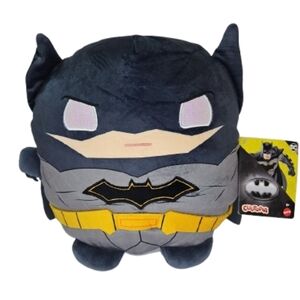 Mattel Cuutopia Batman Plush Super Hero Soft Rounded Shape Plush Medium Size NWT